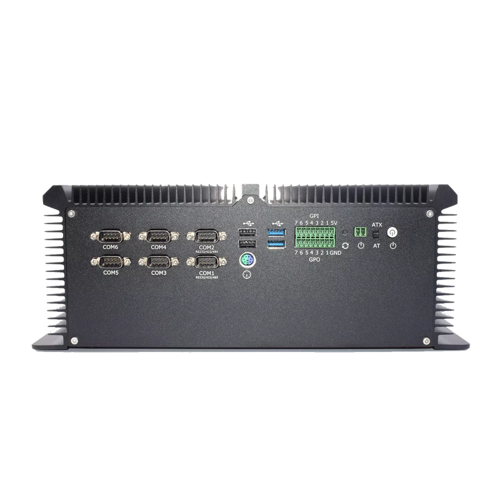 POE 6 DB9 Com Big Fanless PC Core i7 i5