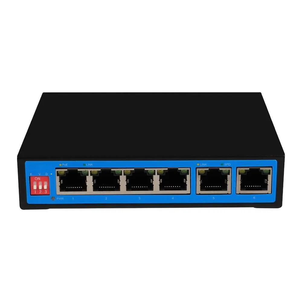 Hot sales 6 Port Full Gigabit PoE Switch