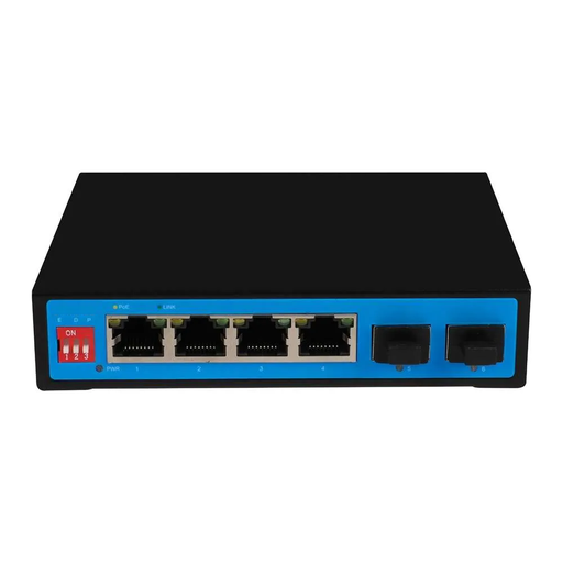 [XC-S1906FG-DP] Good Price 6 Ports Full Gigabit PoE Switch with 2*SFP Slot